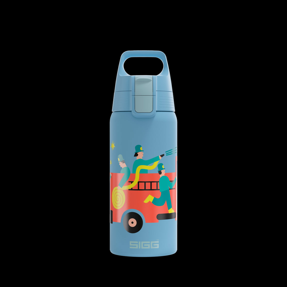 SIGG Shield Therm One Kids vattenflaska barn pompiers, produktbild