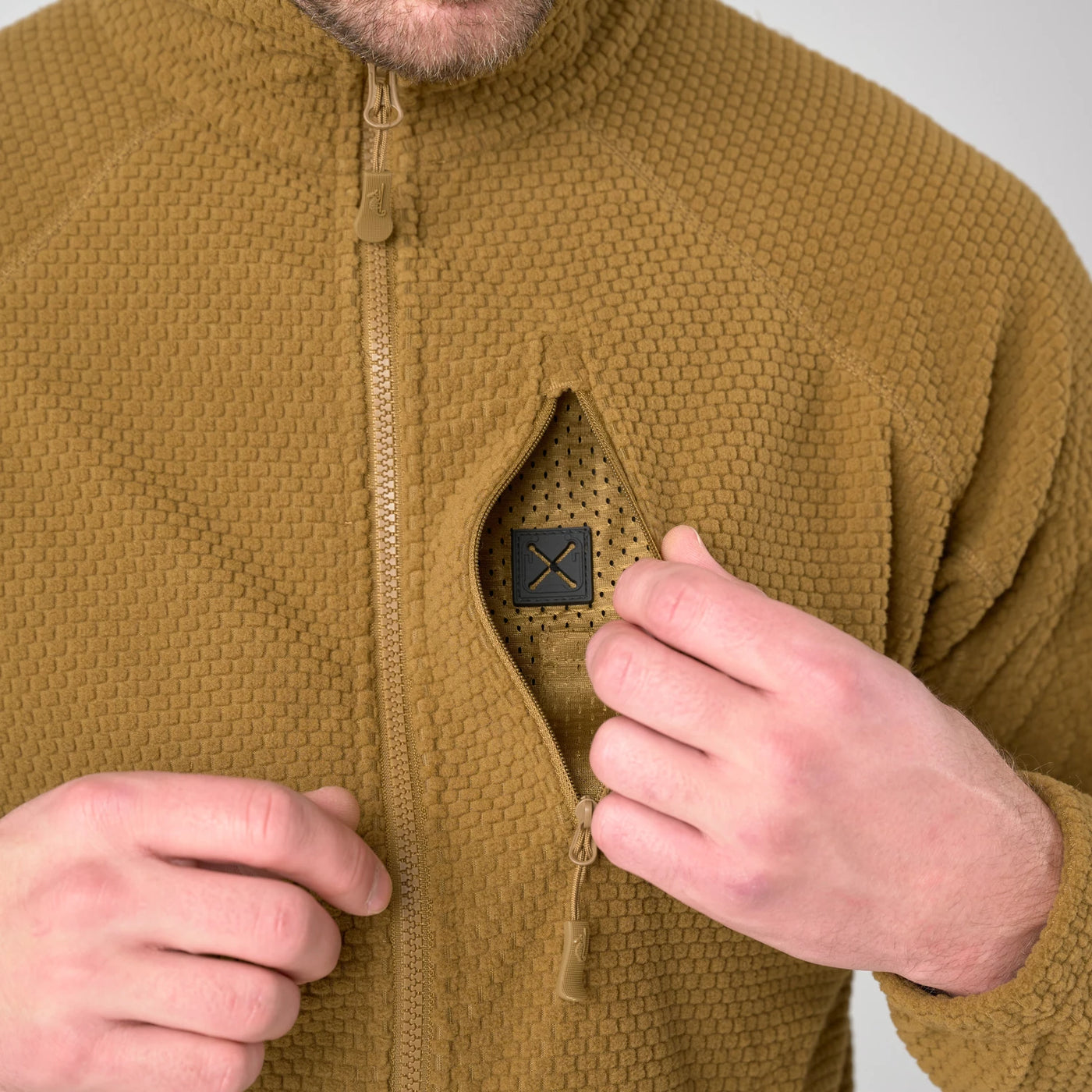 Helikon-Tex Alpha Tactical Jacket Grid Fleece - Olive Green