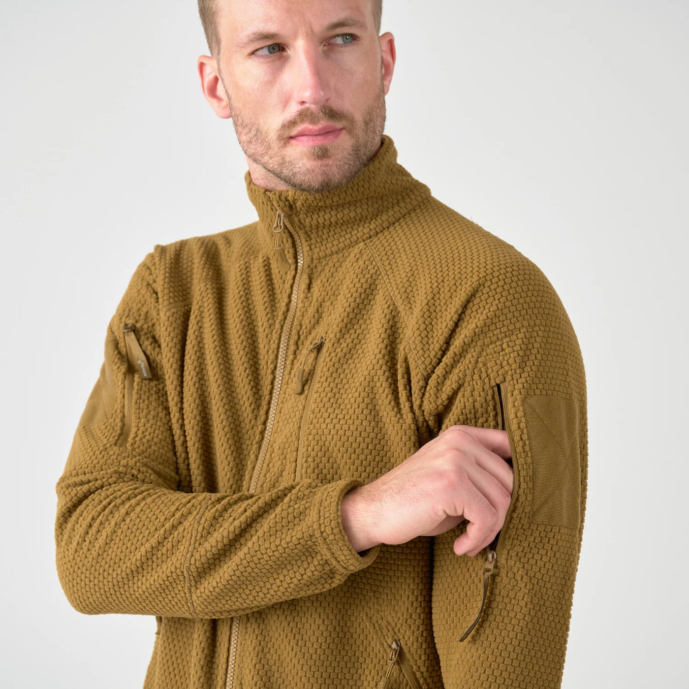 Helikon-Tex Alpha Tactical Jacket Grid Fleece - Olive Green