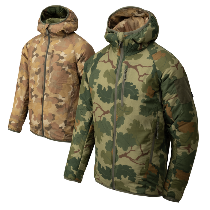 Helikon-Tex Reversible Wolfhound Hoodie vadderad jacka i mitchell kamo