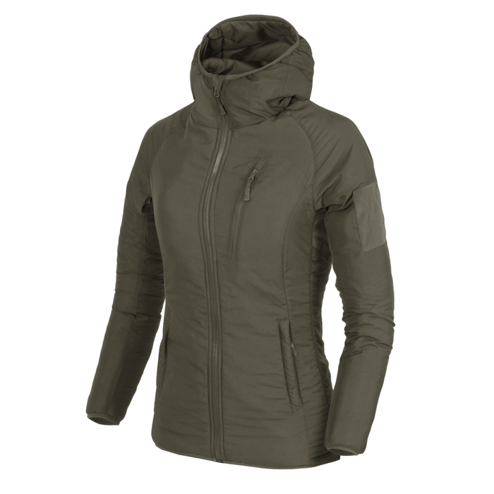 Helikon-Tex Women's Wolfhound Hoodie vadderad jacka i taiga-grön