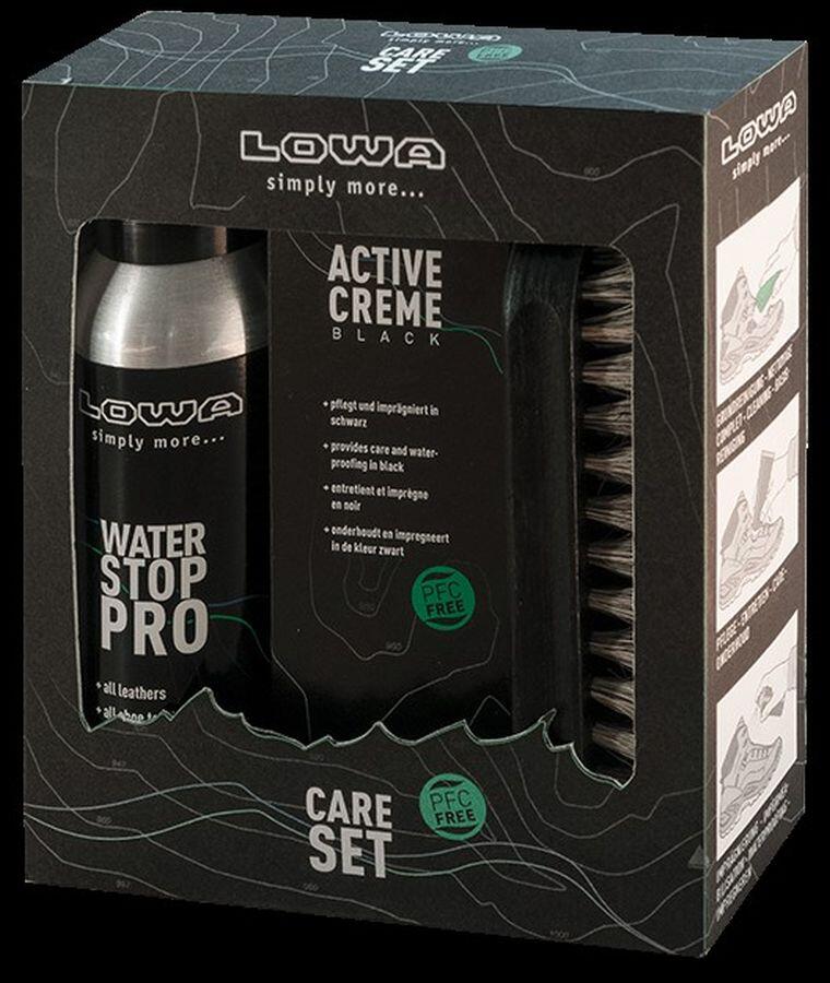 Lowa Care Set Black Edition skovårdskit för svarta läderskor