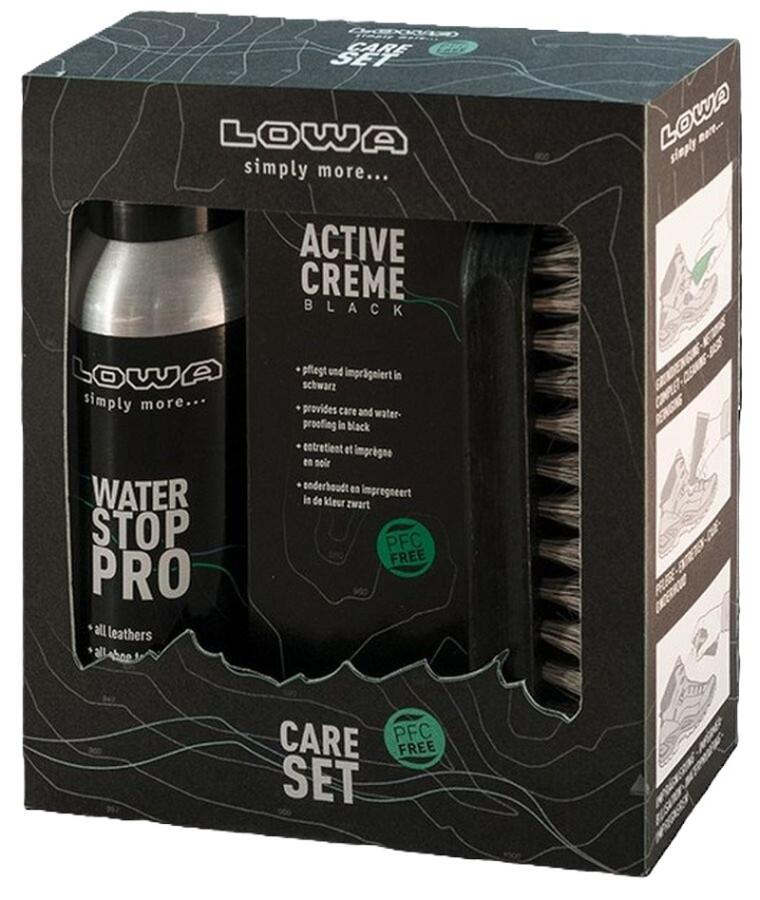 Lowa Care Set Black Edition skovårdskit för svarta läderskor