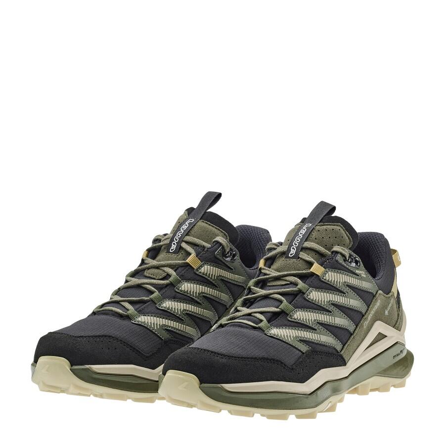 Lowa Maddox Pro GTX LO låg vandringssko i svart och grönt