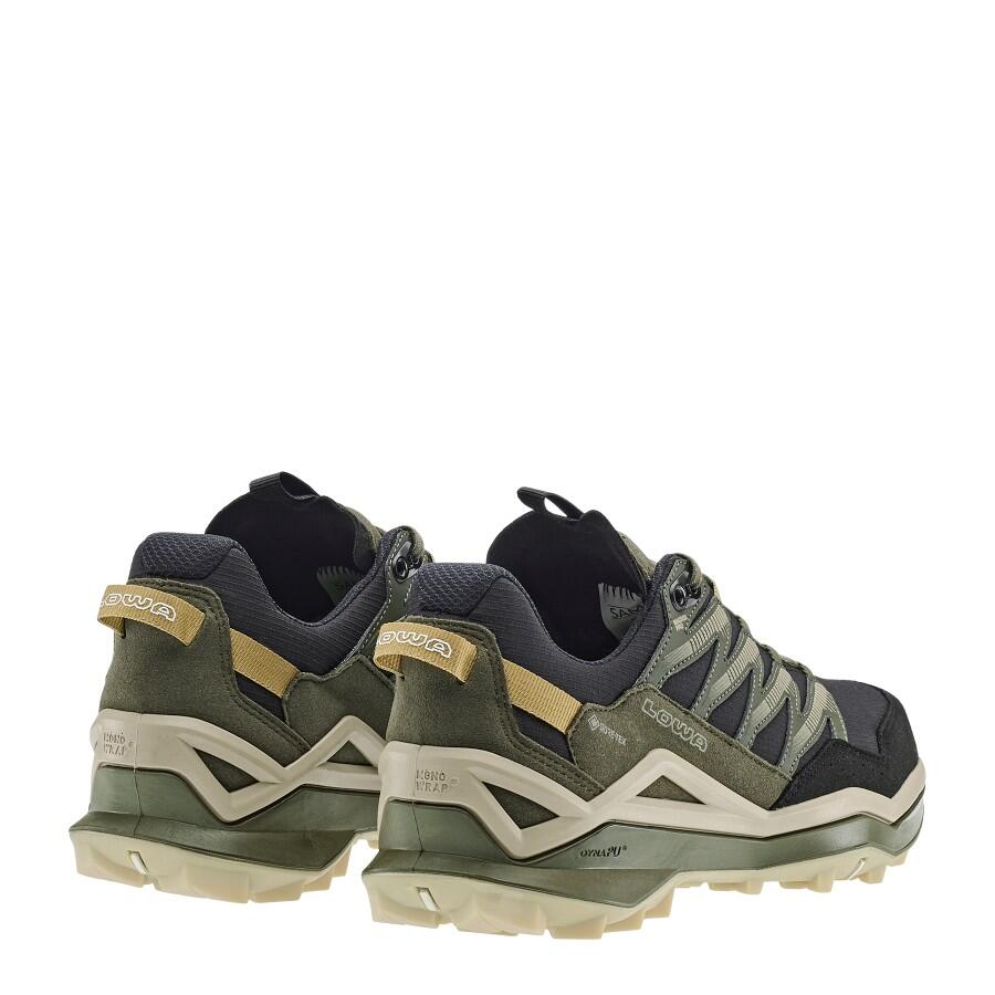 Lowa Maddox Pro GTX LO låg vandringssko i svart och grönt