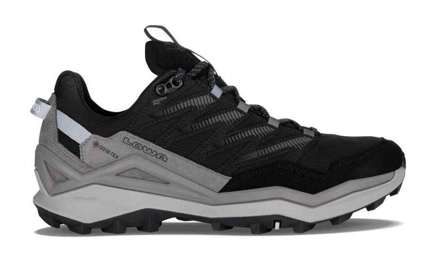 Lowa Maddox Pro GTX Lo WS Wide svart vandringssko för dam