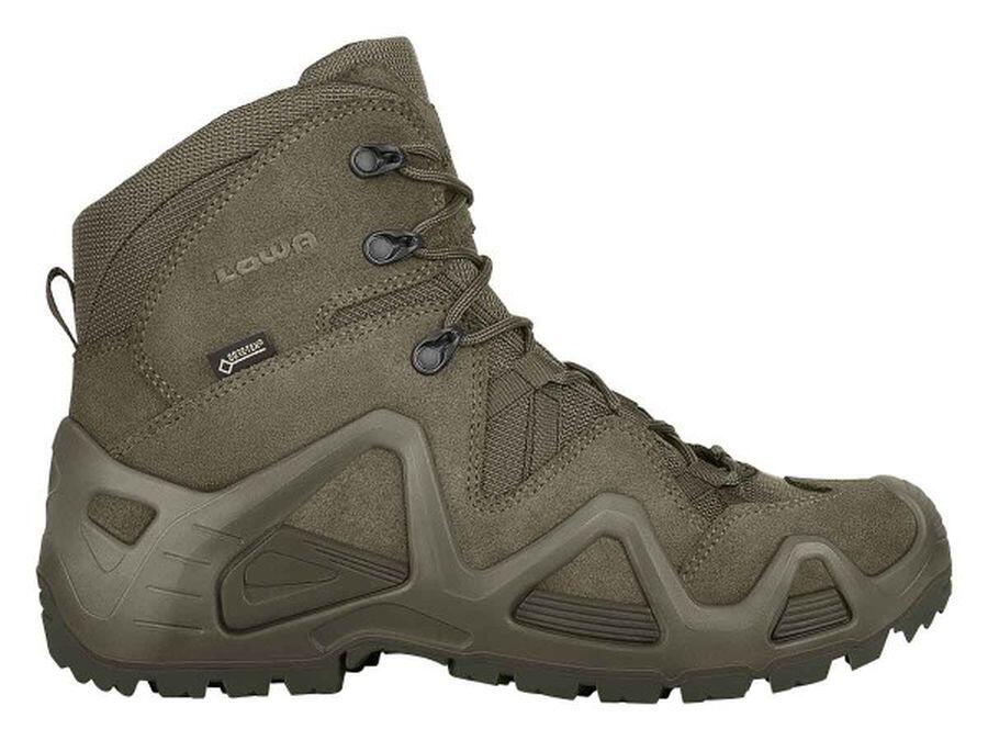 Lowa Zephyr GTX Mid TF grön jakt- och militärkänga med medelhögt skaft