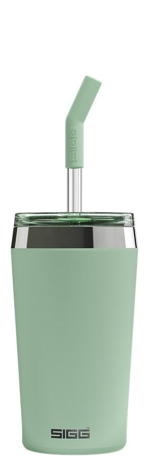 SIGG Helia Travel Mug grön 0,45 L termosmugg med glassugrör