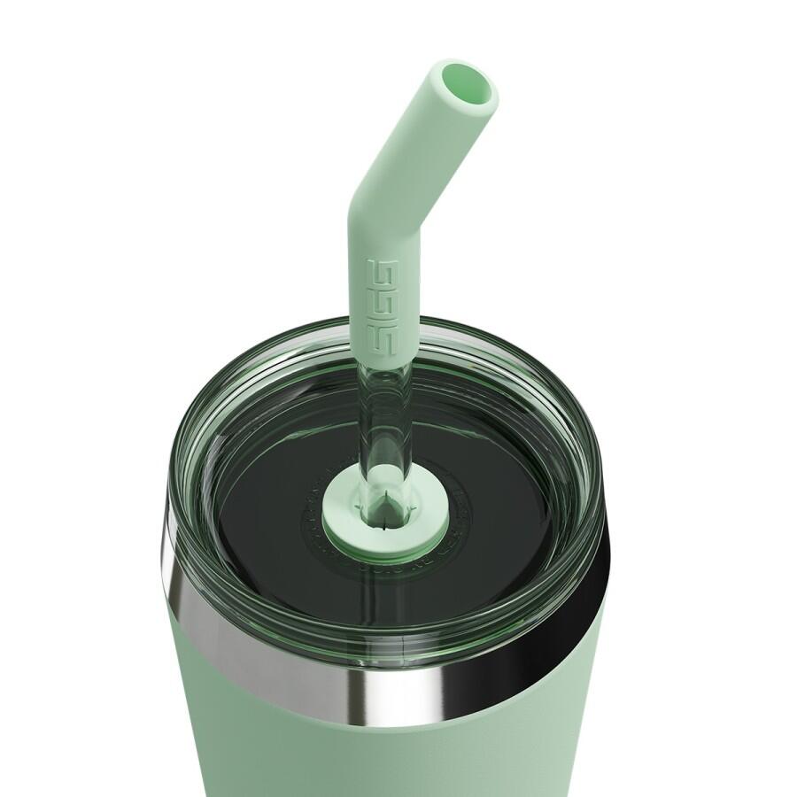 SIGG Helia Travel Mug grön 0,45 L termosmugg med glassugrör