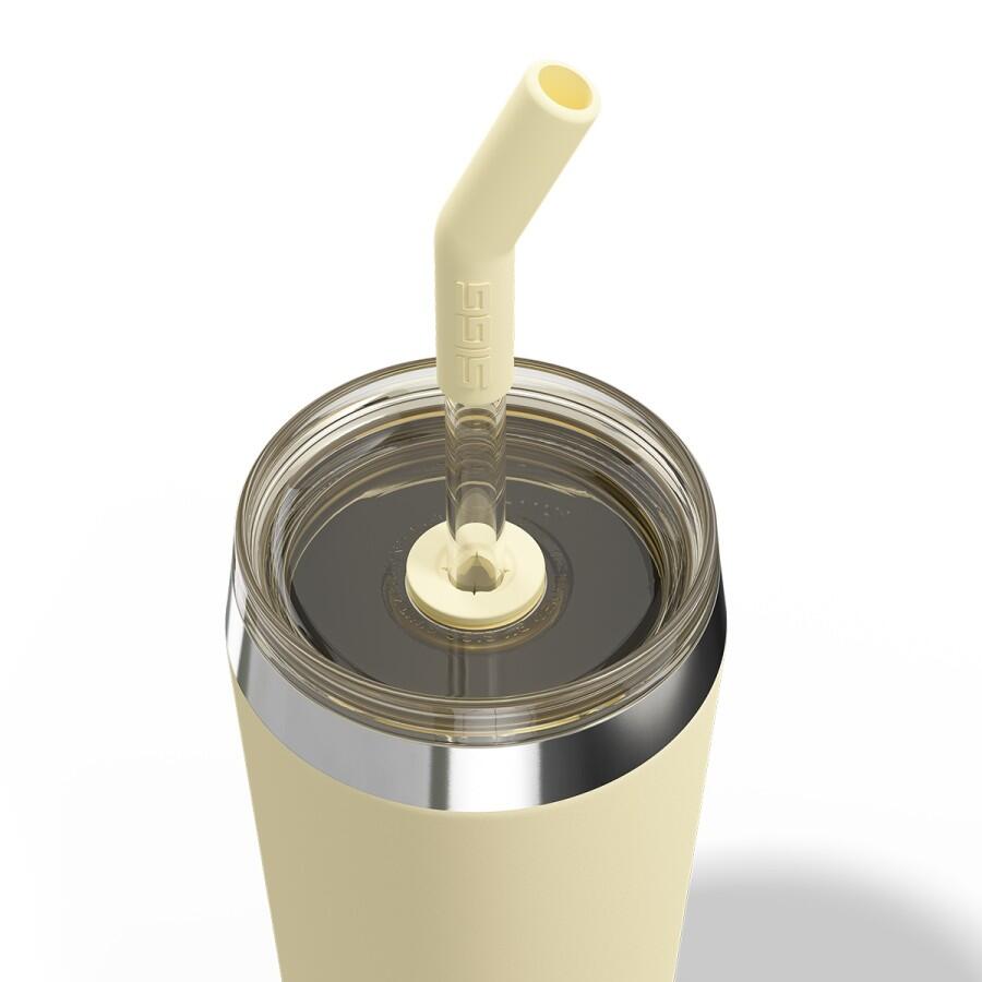 SIGG Helia Travel Mug gul 0,6 L termosmugg med sugrör
