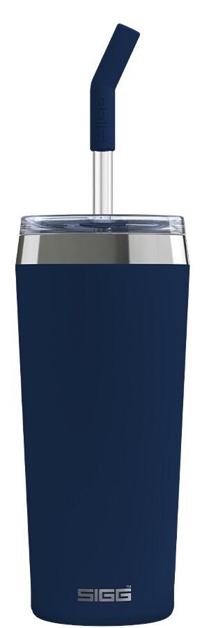SIGG Helia Travel Mug mörkblå 0,6 L termosmugg med sugrör