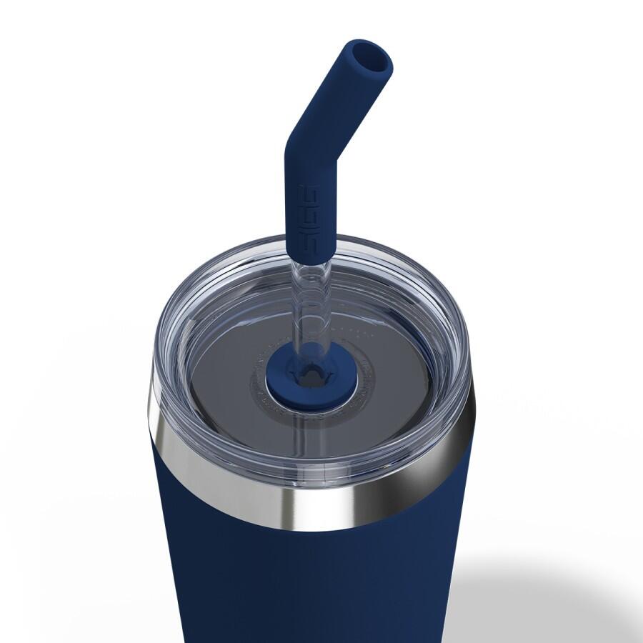 SIGG Helia Travel Mug mörkblå 0,6 L termosmugg med sugrör