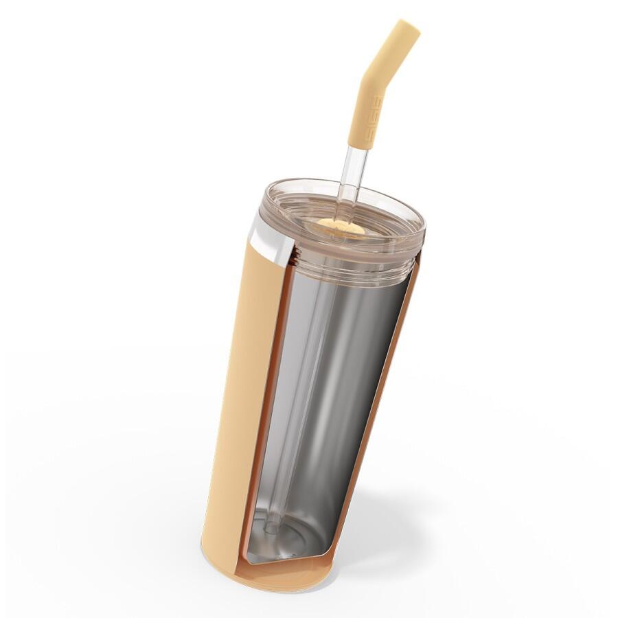 SIGG Helia Travel Mug orange 0,6 L termosmugg med sugrör