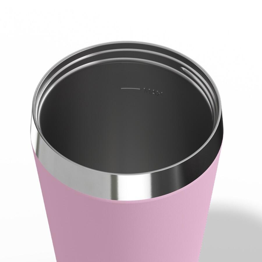 SIGG Helia Travel Mug rosa 0,45 L termosmugg med glassugrör