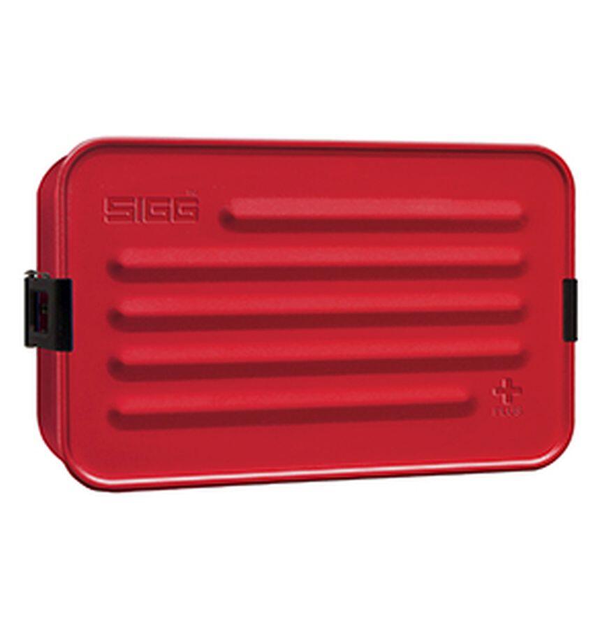 SIGG Metal Box Plus L röd matlåda i aluminium