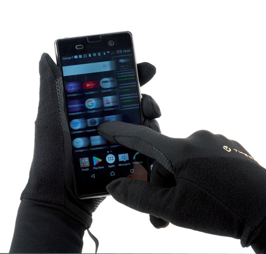 Therm-ic Active Light Tech Glove svarta lätta tekniska handskar storlek S