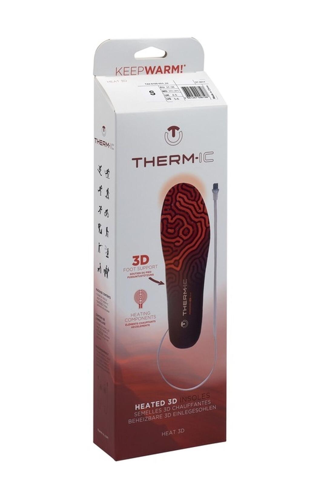 Therm-ic Heat 3D svart iläggssula med värmeelement
