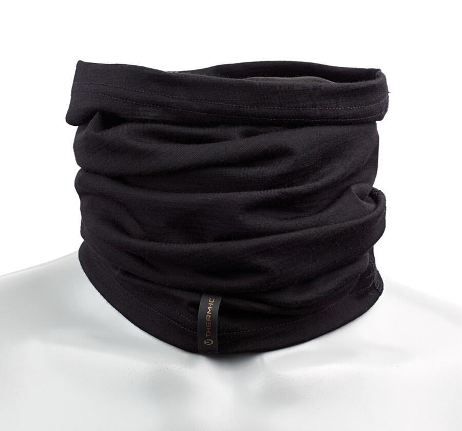 Therm-ic Warm Light Natural svart buff i merinoull