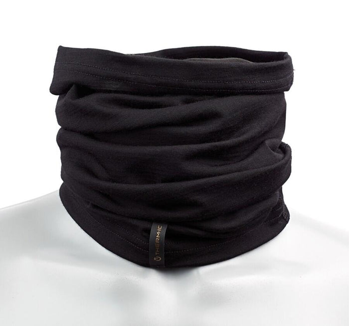 Therm-ic Warm Light Natural svart buff i merinoull