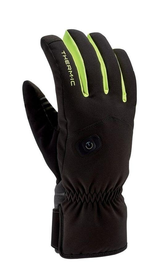 Therm-ic Power Gloves Light+ svarta tunna eluppvärmda värmehandskar