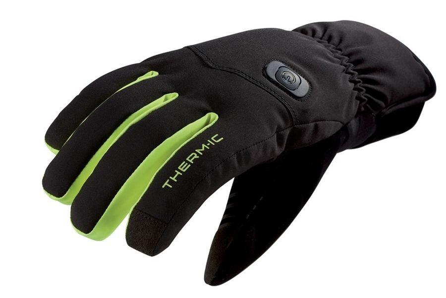Therm-ic Power Gloves Light+ svarta tunna eluppvärmda värmehandskar