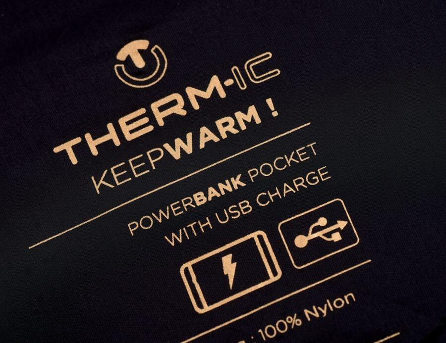 Therm-ic Power Vest Heat svart eluppvärmd väst för herr