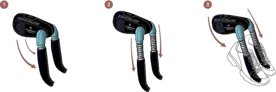 Therm-ic Refresher svart och blå sko- och pjäxtork med UV-ljus