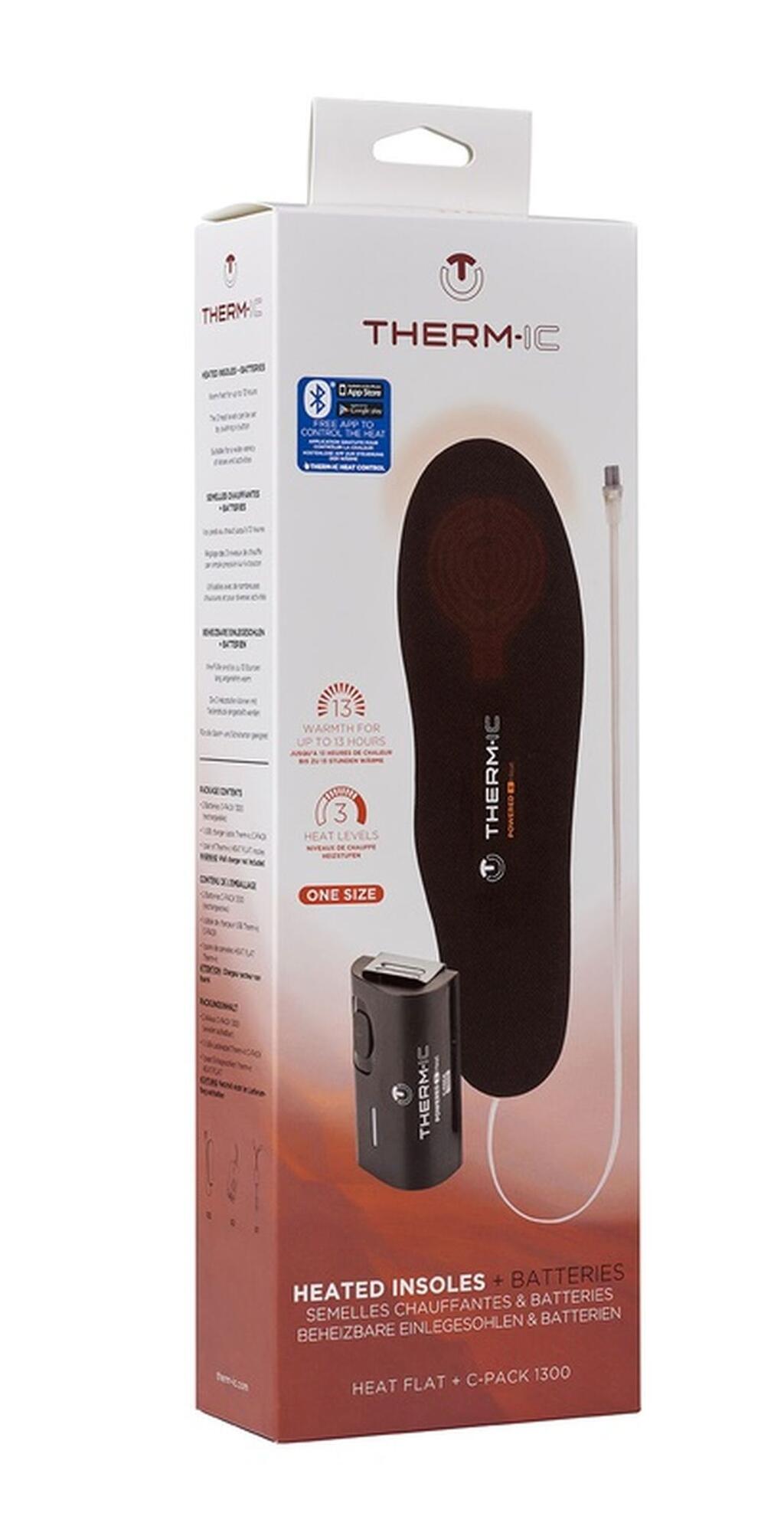 Therm-ic Set Heat Flat med C-Pack 1300 Bluetooth-batterier