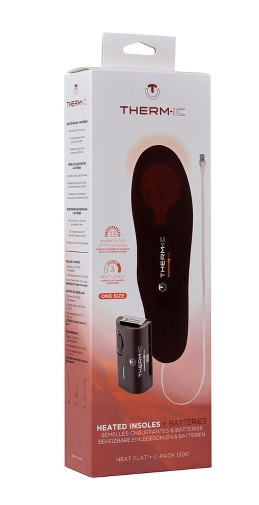 Therm-ic Set Heat Flat med C-Pack 1300-batterier