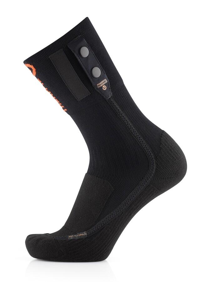 Therm-ic S.E.T® Bike Sock svart eluppvärmd cykelstrumpa