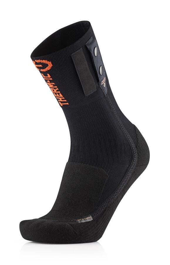Therm-ic S.E.T® Bike Sock svart eluppvärmd cykelstrumpa
