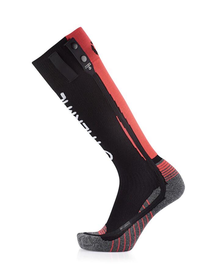 Therm-ic S.E.T® Nordic Sock svart eluppvärmd längdskidstrumpa med merinoull