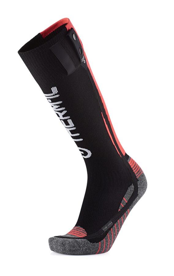 Therm-ic S.E.T® Nordic Sock svart eluppvärmd längdskidstrumpa med merinoull
