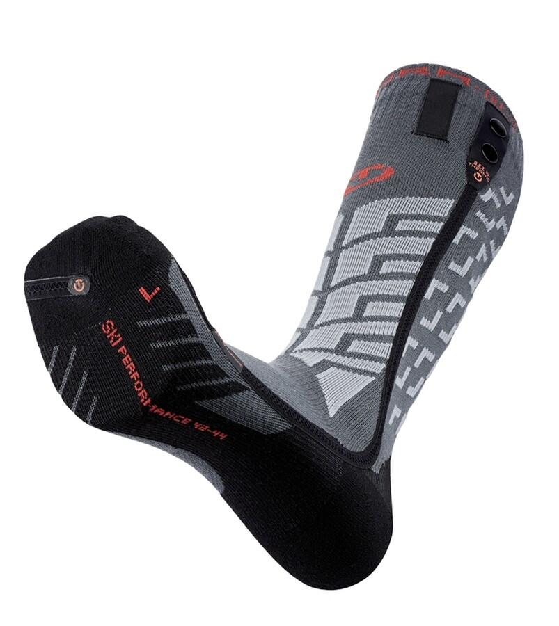 Therm-ic S.E.T® Performance Sock värmestrumpor i grått med merinoull