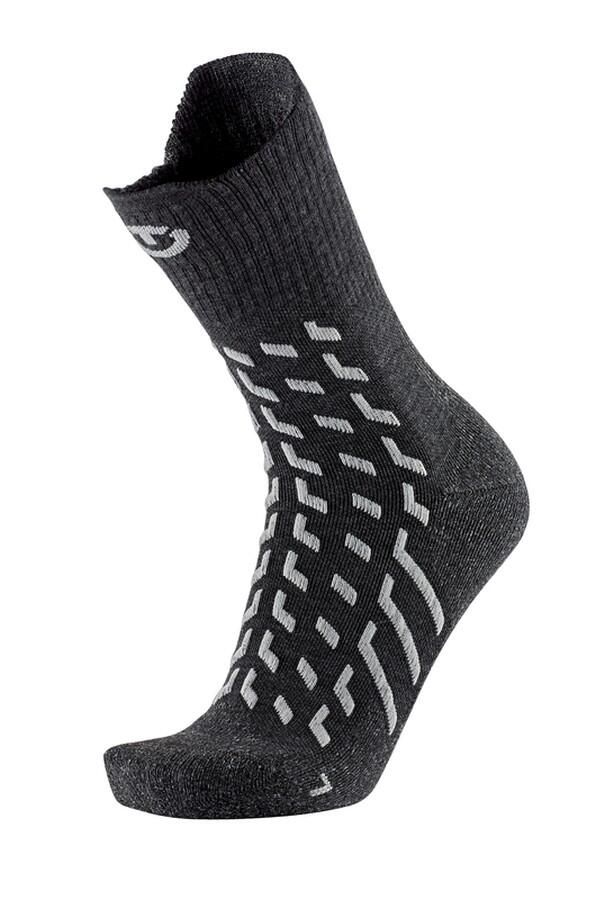 Therm-ic Trekking Temperate Cushion mörkgrå vandringsstrumpa unisex i merinoull