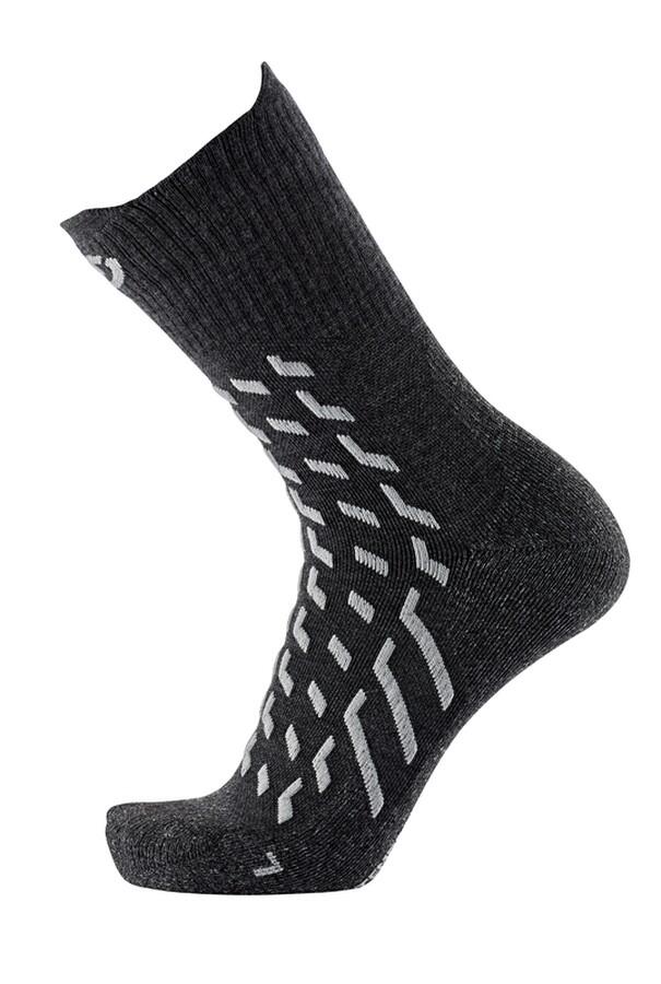 Therm-ic Trekking Temperate Cushion mörkgrå vandringsstrumpa unisex i merinoull