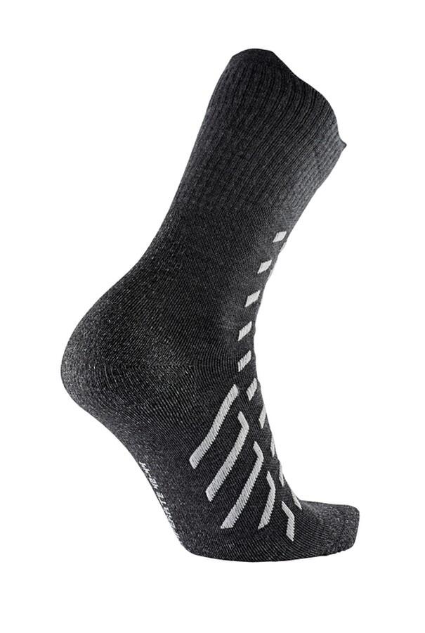 Therm-ic Trekking Temperate Cushion mörkgrå vandringsstrumpa unisex i merinoull