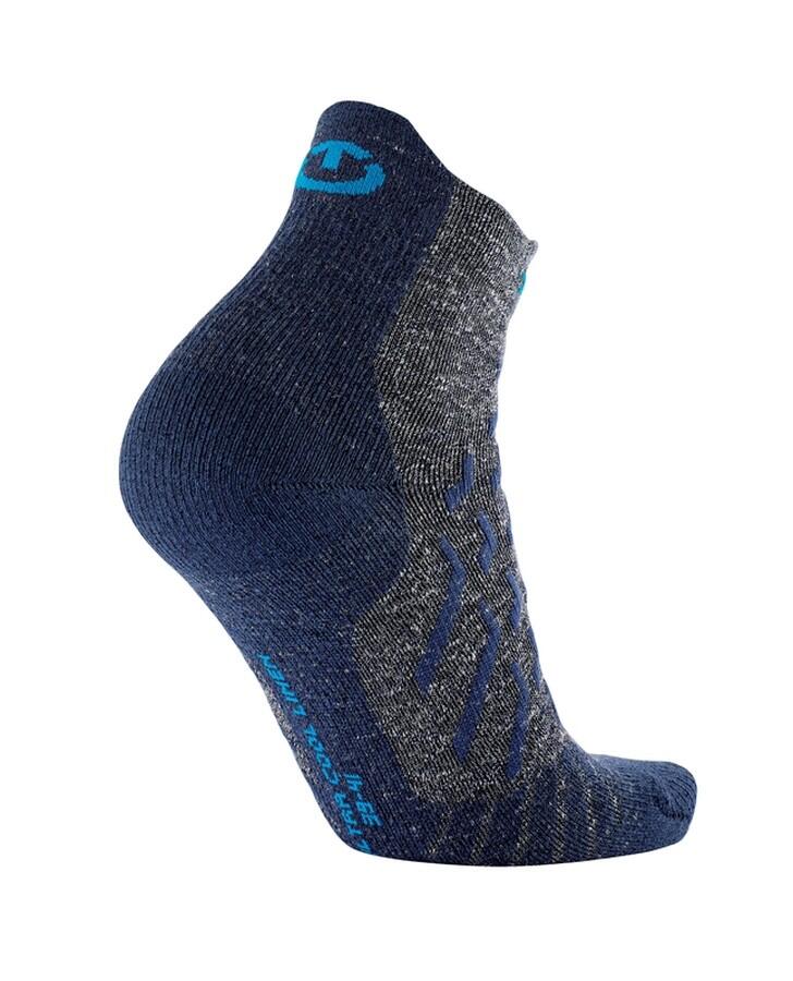 Therm-ic Trek Ultra Cool Linen Ankle låga trekkingstrumpor i grått med linne