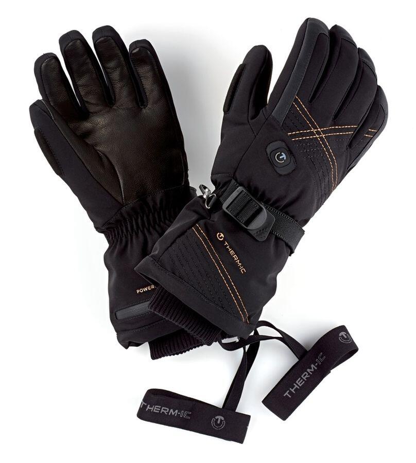 Therm-ic Ultra Heat Glove Women svart eluppvärmd läderhandske dam