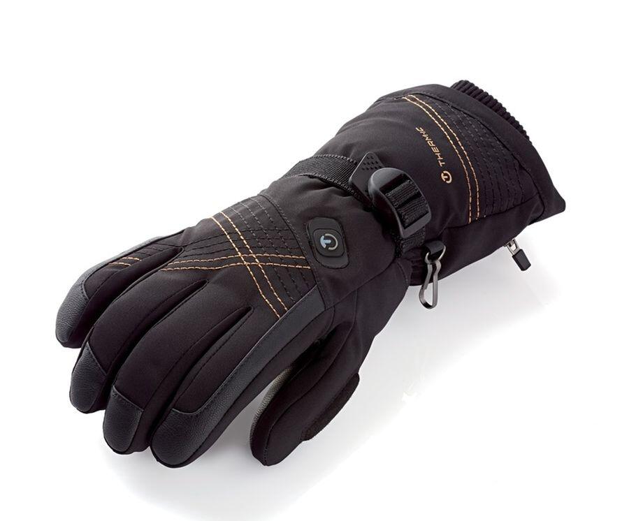 Therm-ic Ultra Heat Glove Women svart eluppvärmd läderhandske dam