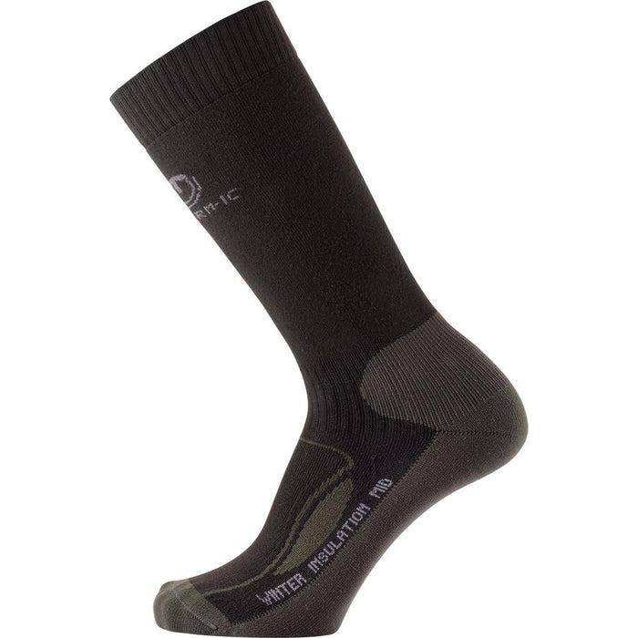 Therm-ic Winter Insulation Mid Sock svart varm fleecestrumpa för vintern