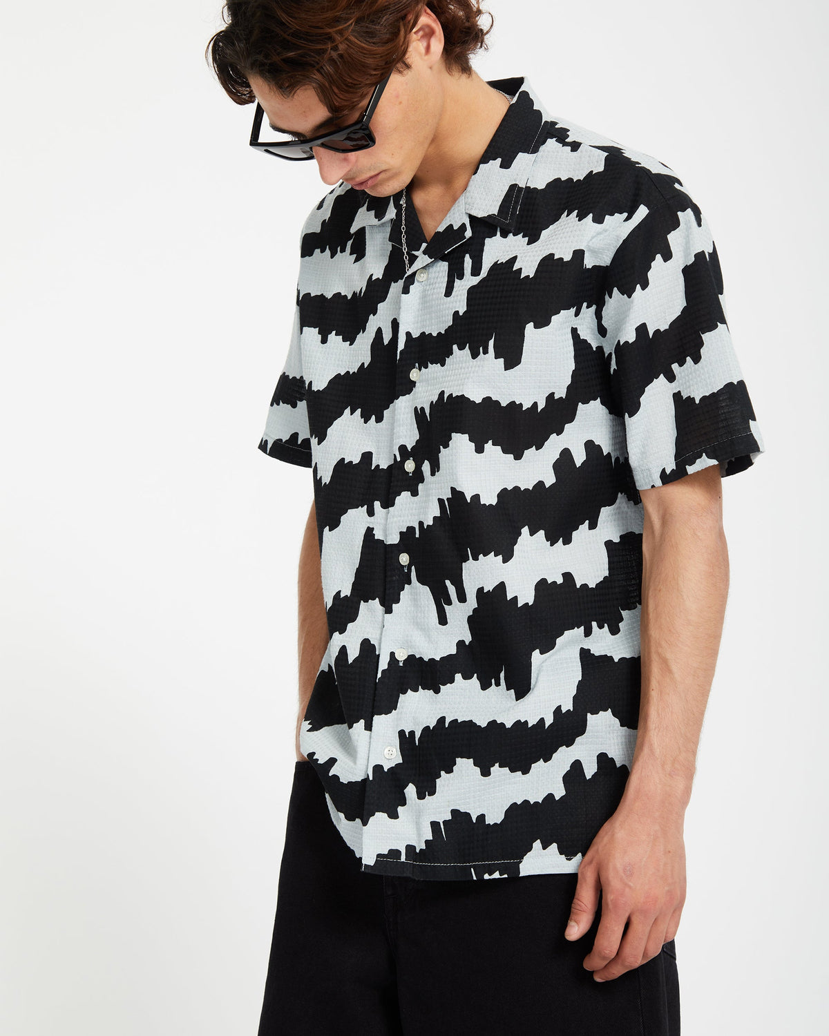Volcom Multifarious SS skjorta ljusblå, produkten från en annan vinkel 1