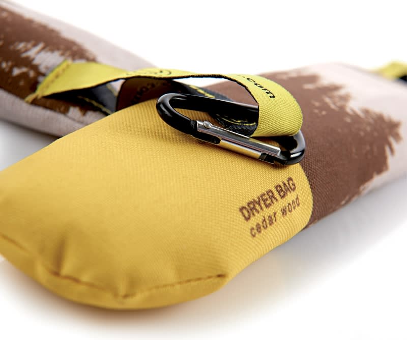 Sidas Dryer Bags Cedar Wood skotork gul, produkten från en annan vinkel 2