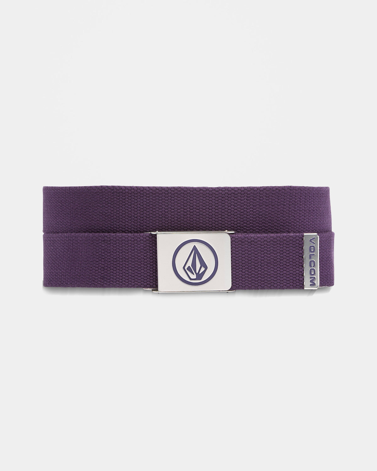 Volcom Circle Web Belt skärp mörklila, produkten från en annan vinkel
