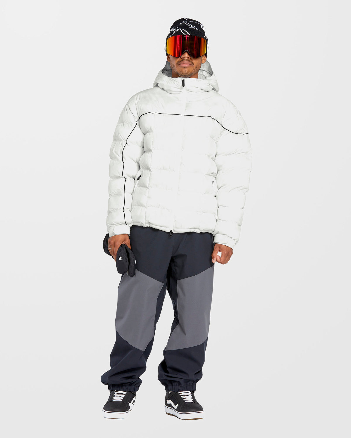 Volcom Sew Down Jacket skidjacka vit kamouflage, produktbild