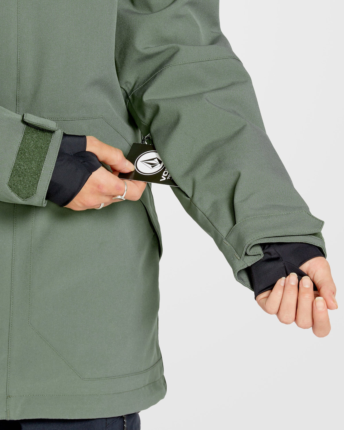 Volcom Shelter 3D Stretch Jacket skidjacka grön, produktbild