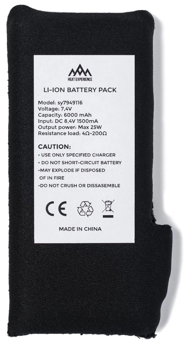 HeatX 6000mAh batteri för uppvärmda kläder