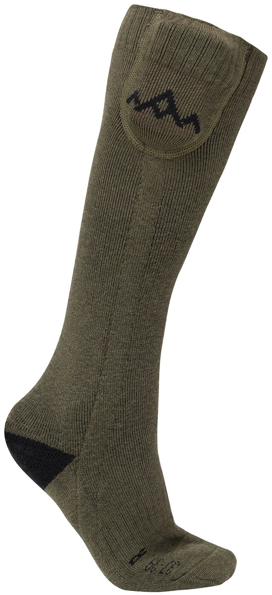HeatX Heated Everyday Socks V2 uppvärmda strumpor i olivgrönt