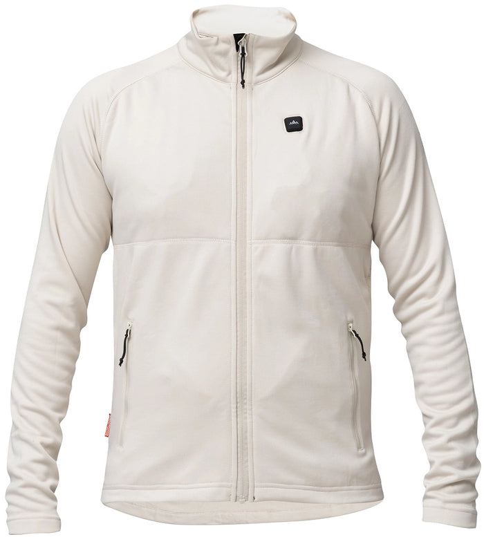 HeatX Heated Fleece Sweater herr i sand, uppvärmd fleecetröja