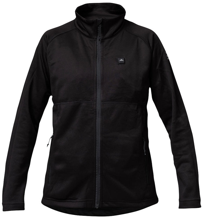 HeatX Heated Fleece Sweater dam i svart, uppvärmd fleecetröja